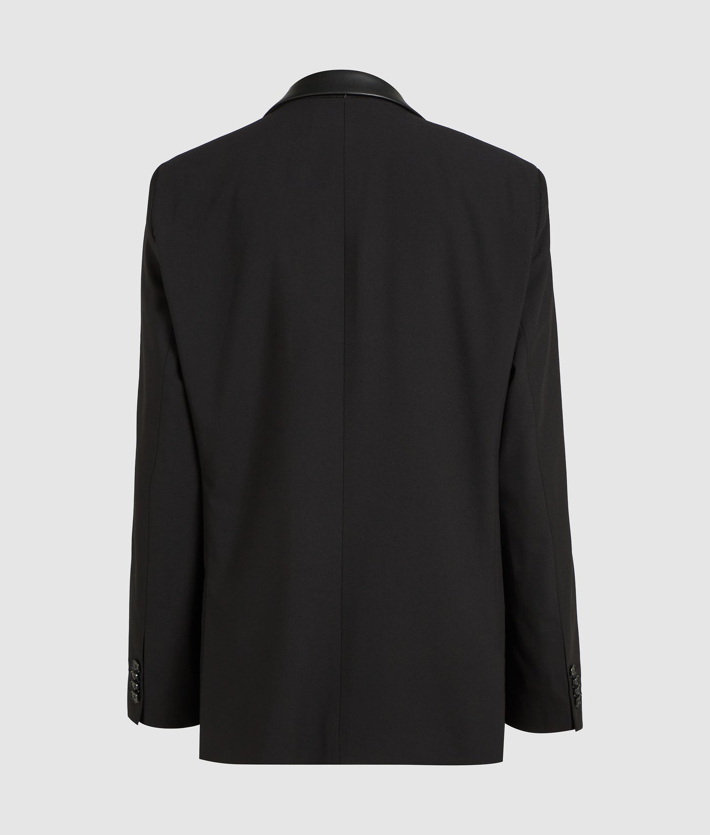 Karl Lagerfeld Faux-Leather Detail Blazer Black