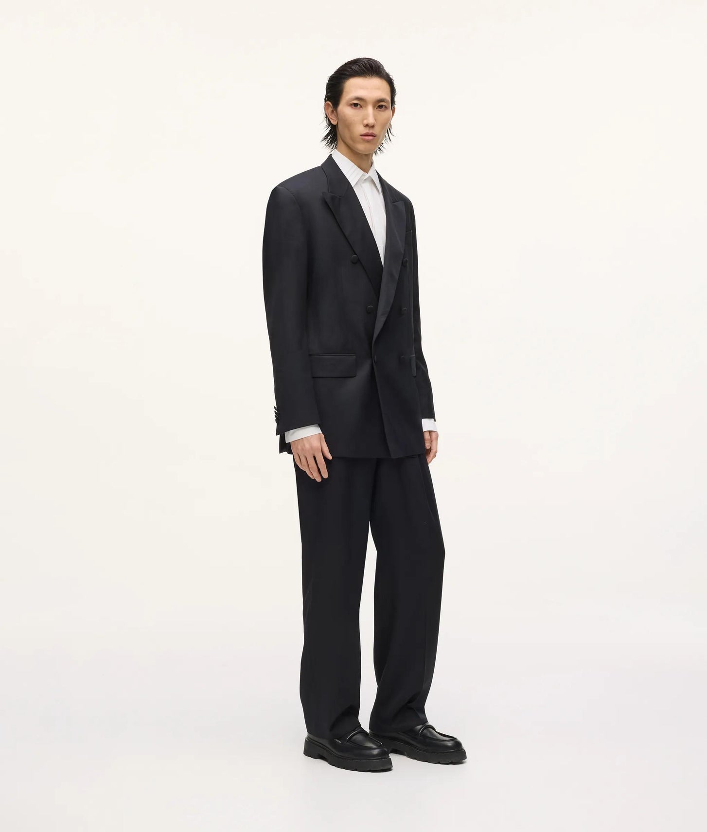 Karl Lagerfeld Kl Studio Double-Breasted Blazer Black