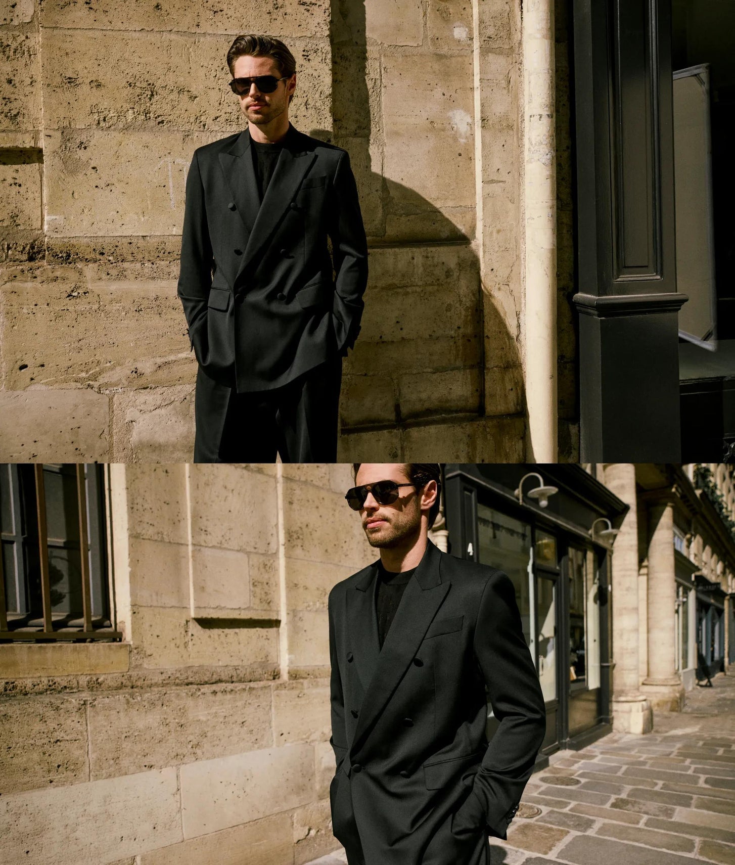 Karl Lagerfeld Kl Studio Double-Breasted Blazer Black