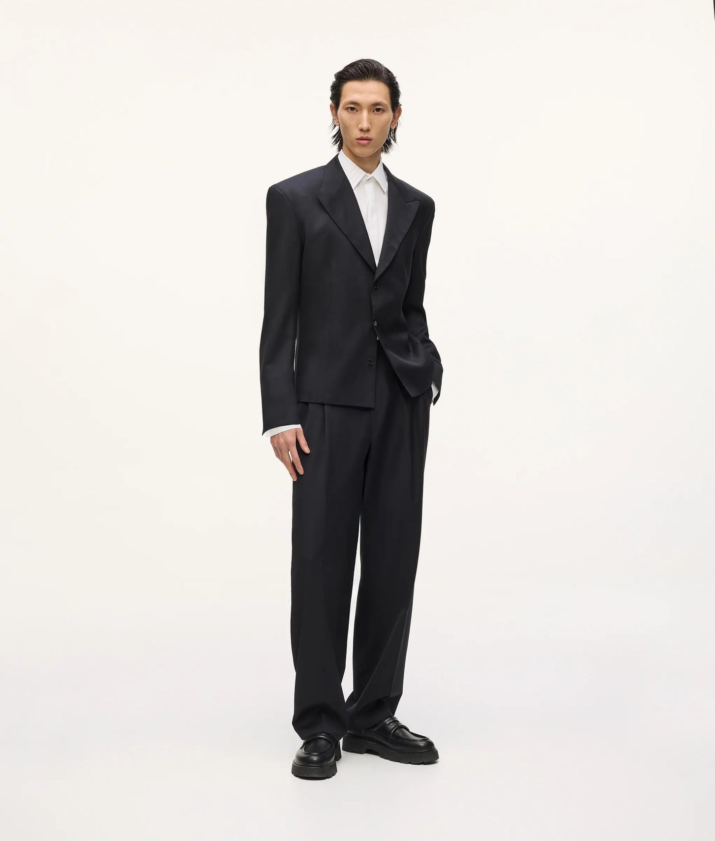 Karl Lagerfeld Kl Studio Double Pleat Pants Black
