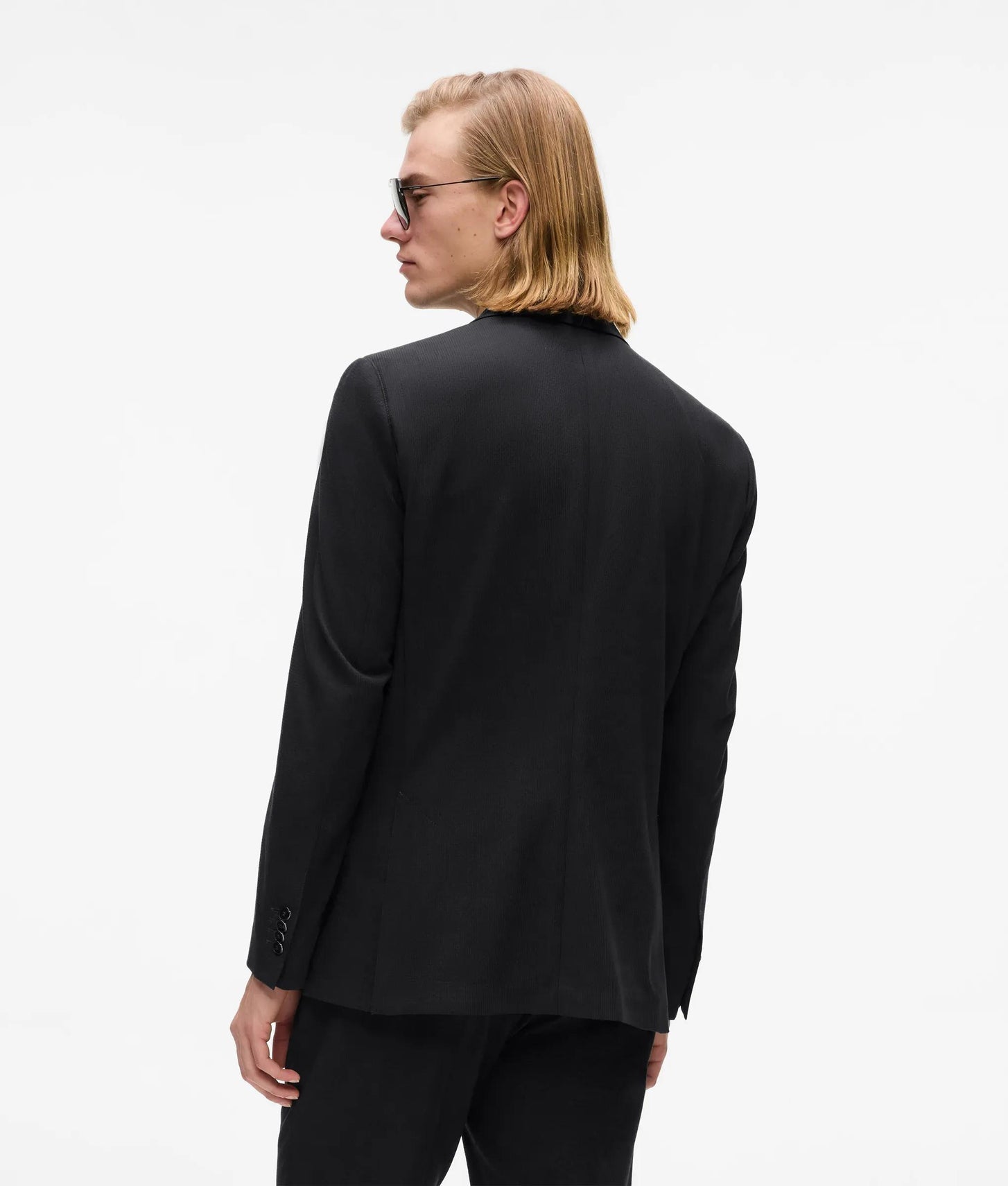 Karl Lagerfeld Patch Pocket Blazer Black