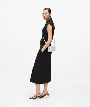 KarlLagerfeld Kweave Barrel Crossbody Bag Black-Nickel