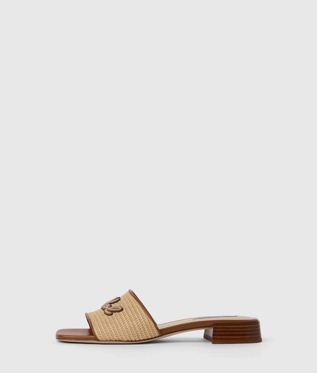 KarlLagerfeld Ksignature Striped Flap Bag Natural Canvas Tan