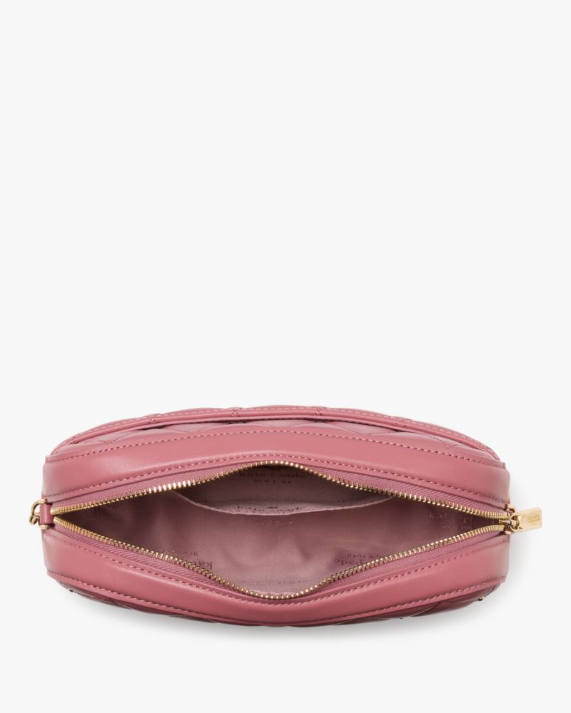 KateSpade Carey Quilted Studded Chain Camera Bag Pomegranate