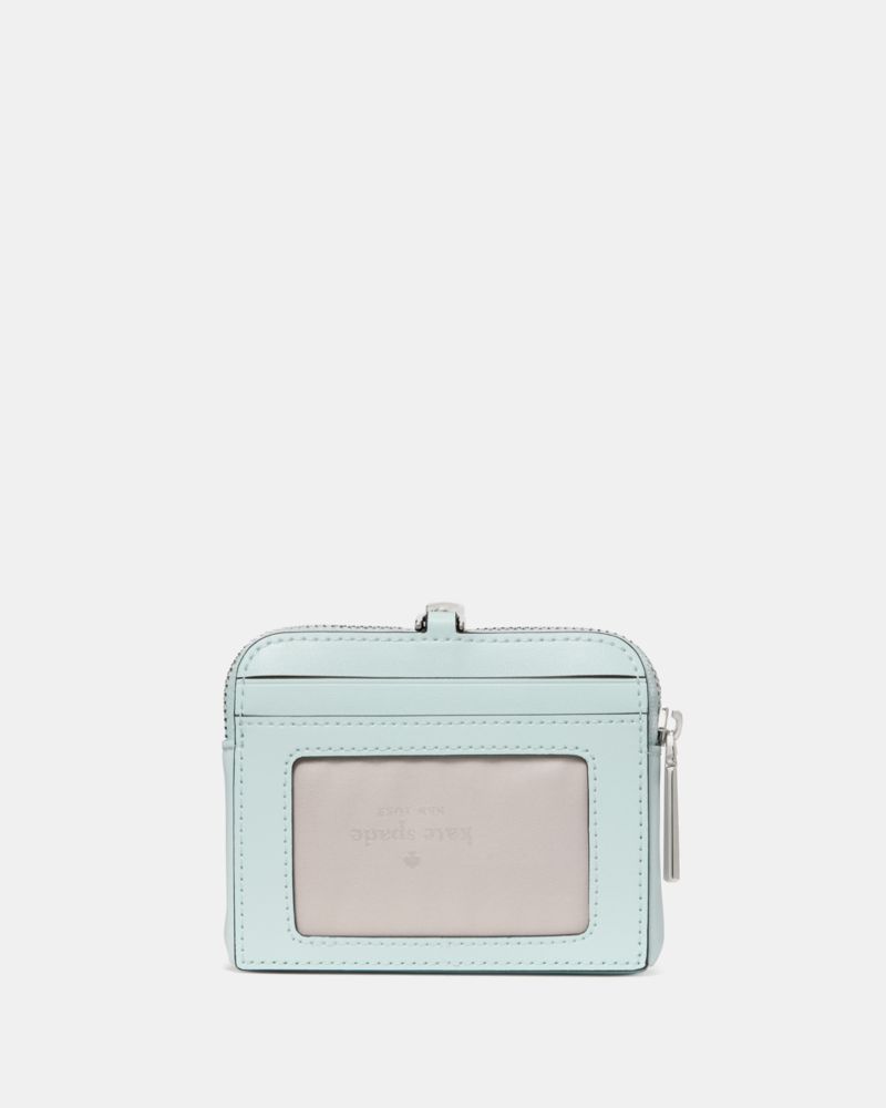 KateSpade Carter Nylon Card Case Lanyard Crisp Sky