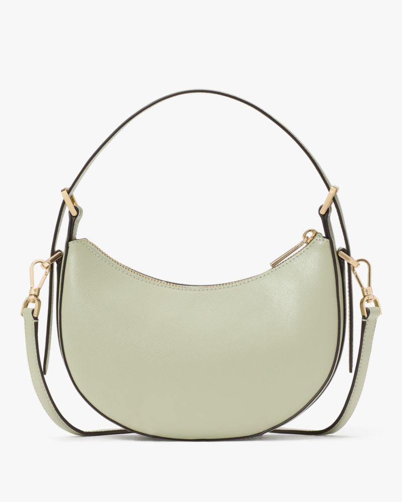 KateSpade Nova Floral Applique Crescent Shoulder Bag Sage Bundle