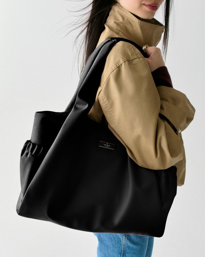KateSpade Carter Nylon Large Baby Bag Black