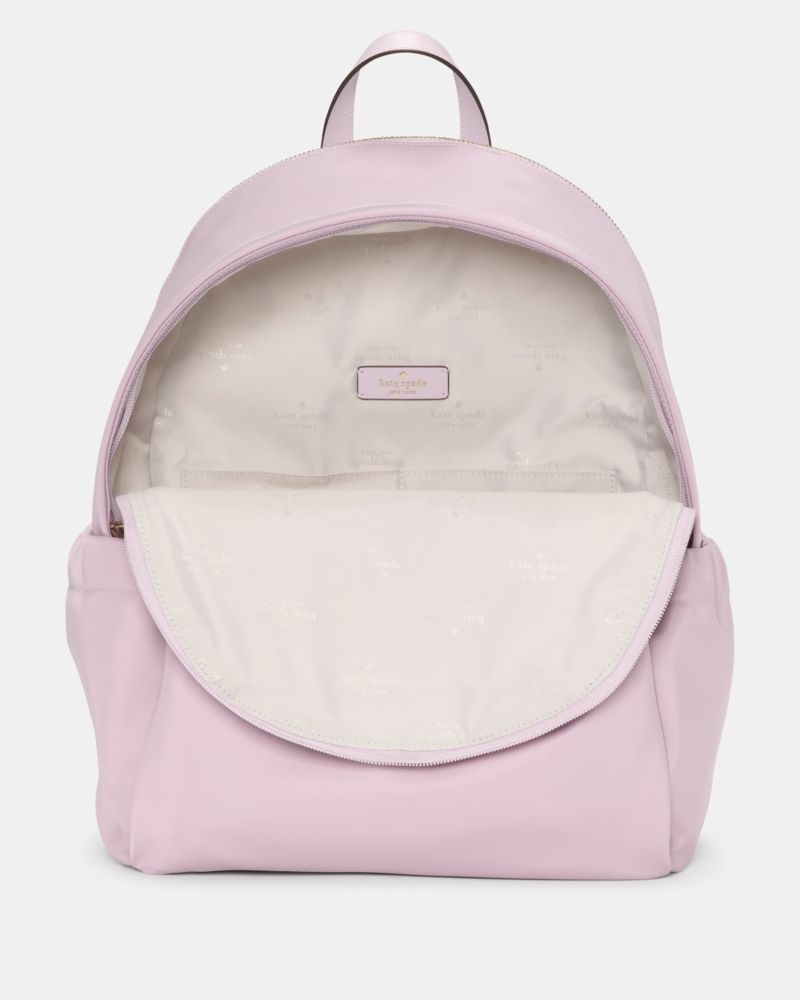 KateSpade Carter Nylon Large Backpack Lavender Smoke