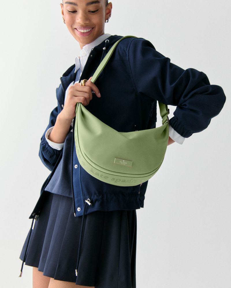 KateSpade Carter Nylon Medium Sling Bag Cedar Stand