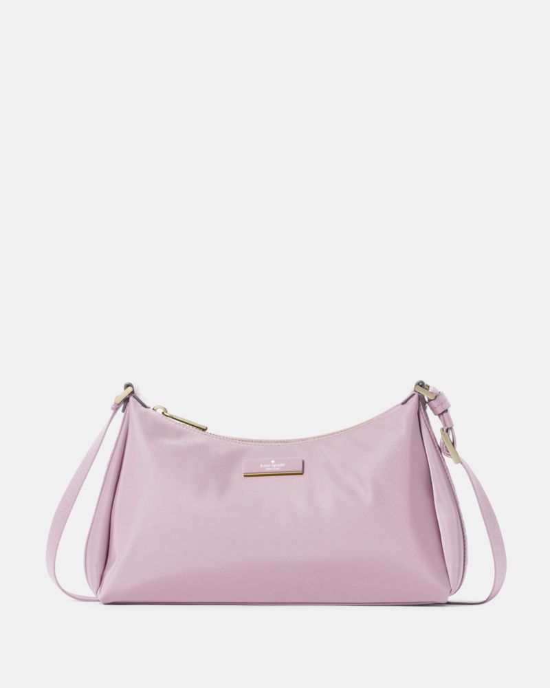 KateSpade Carter Nylon Shoulder Bag Lavender Smoke