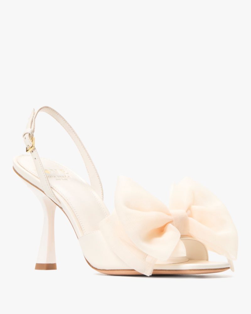 Katespade Beau Heeled Sandal Cream