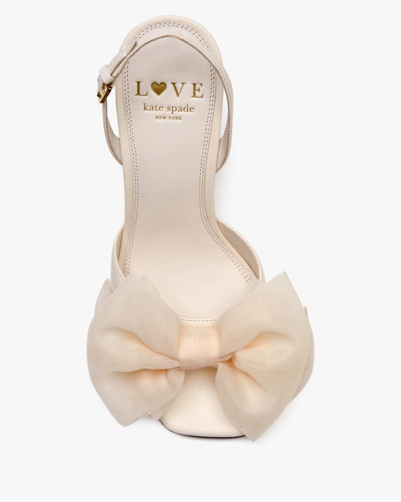 Katespade Beau Heeled Sandal Cream