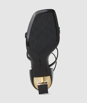 KarlLagerfeld Kweave Medium Shoulder Bag Black-Nickel
