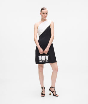 KarlLagerfeld Kweave Medium Shoulder Bag Black-Nickel