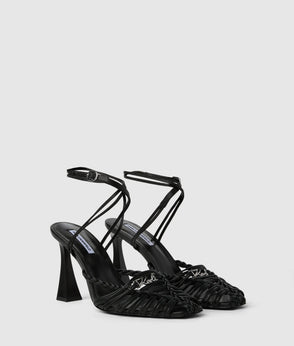 Karl Lagerfeld Linen Blend Shift Dress Black
