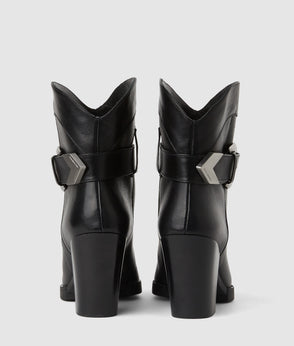 Karl Lagerfeld Flared Denim Dress Washed Black