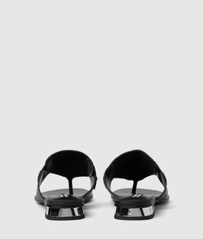 KarlLagerfeld Ksignature Ruffle Shoulder Bag Black