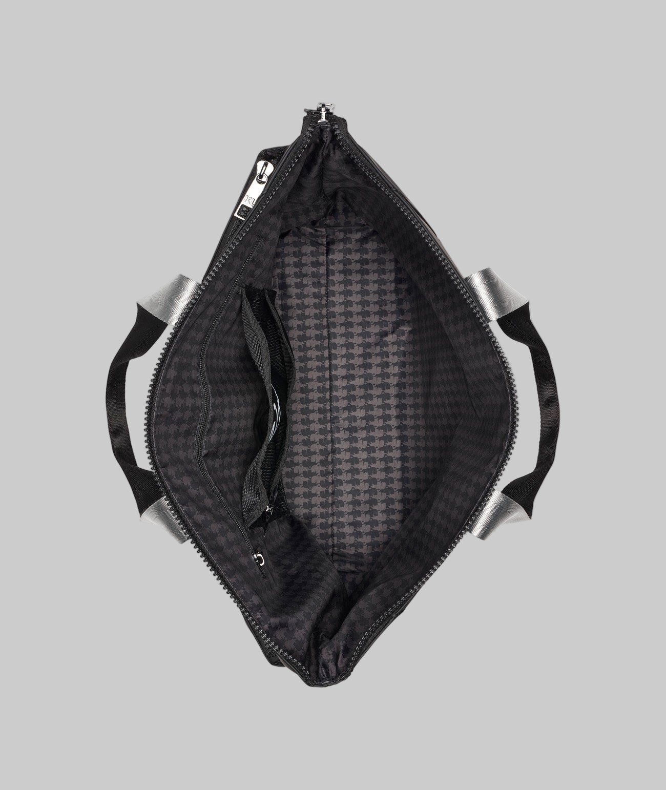 KarlLagerfeld World tour travel tote bag black