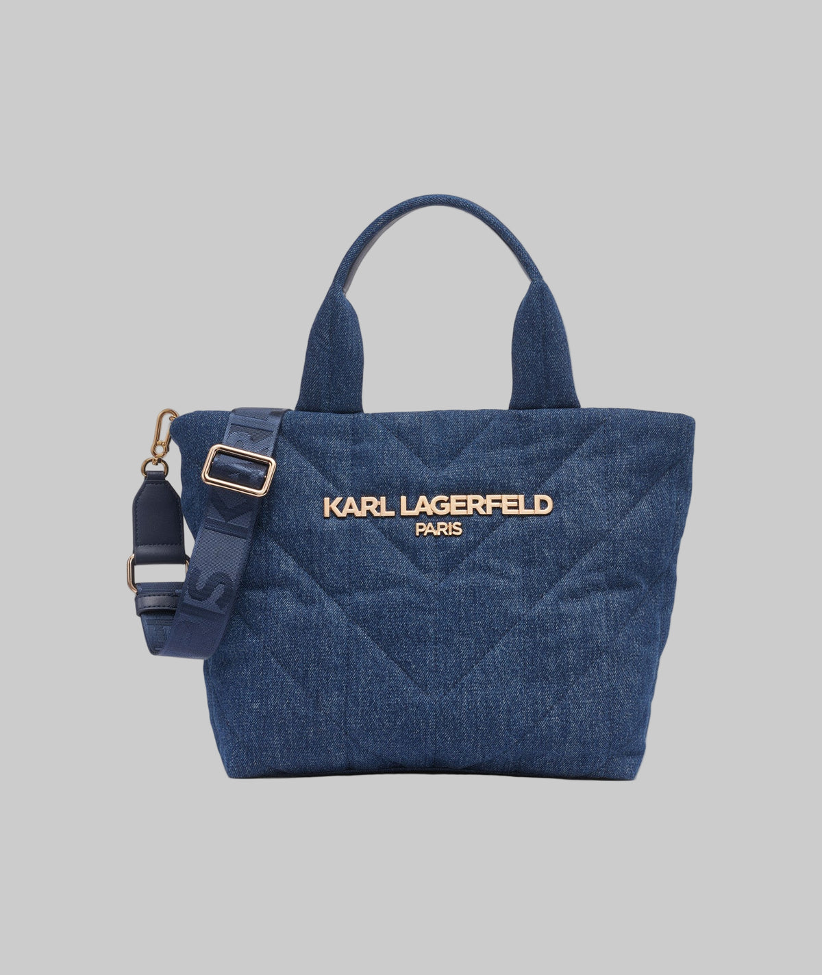 KarlLagerfeld Voyage medium tote blue