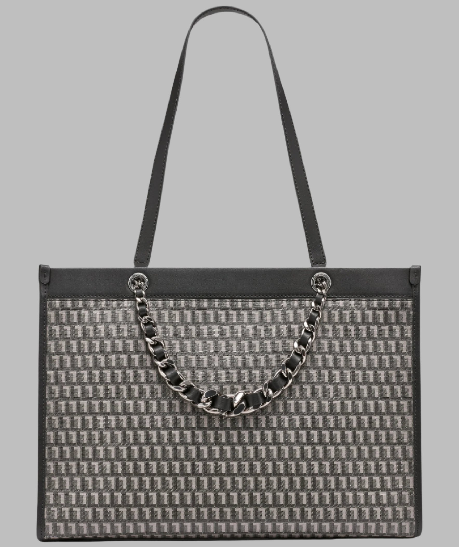 KarlLagerfeld Savoie monogram tote black