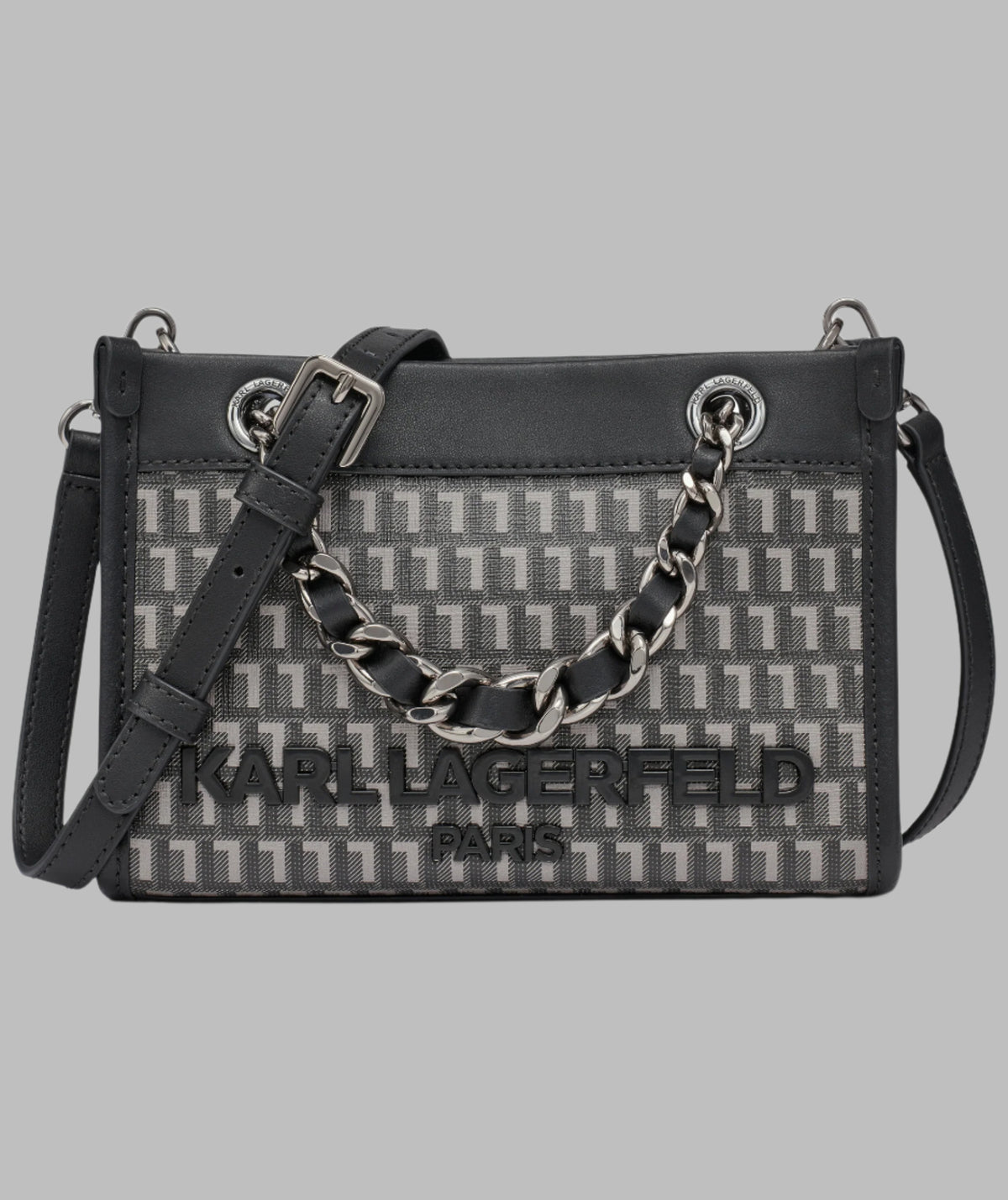 KarlLagerfeld Mini savoie monogram crossbody black