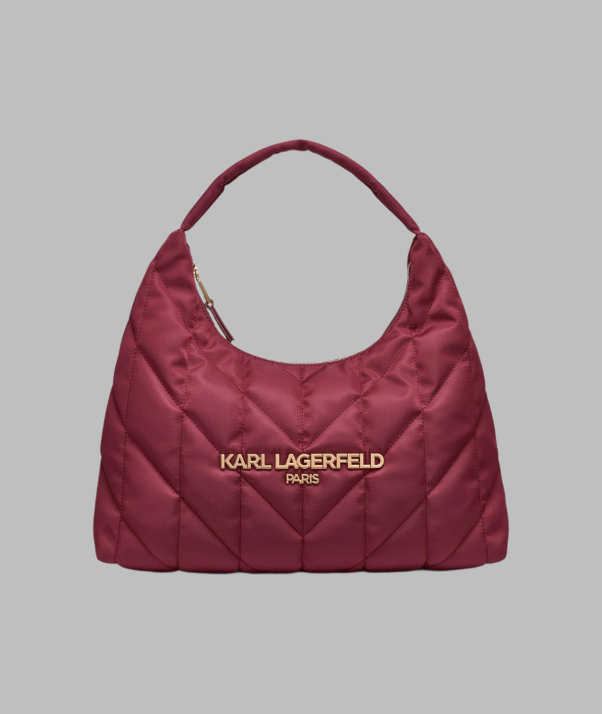 KarlLagerfeld Voyage med tote nylon wine