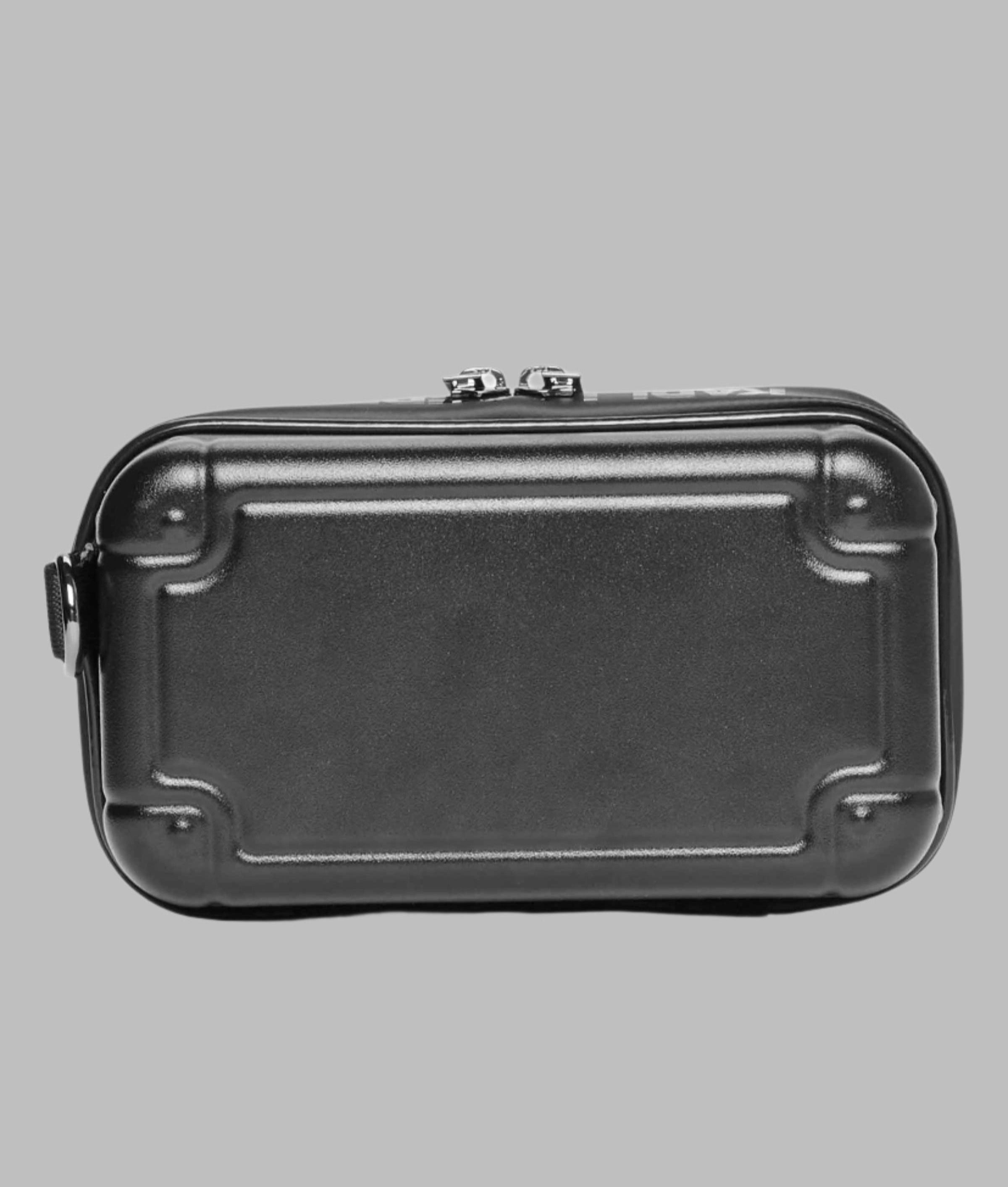 KarlLagerfeld Logo hard case crossbody with logo strap black