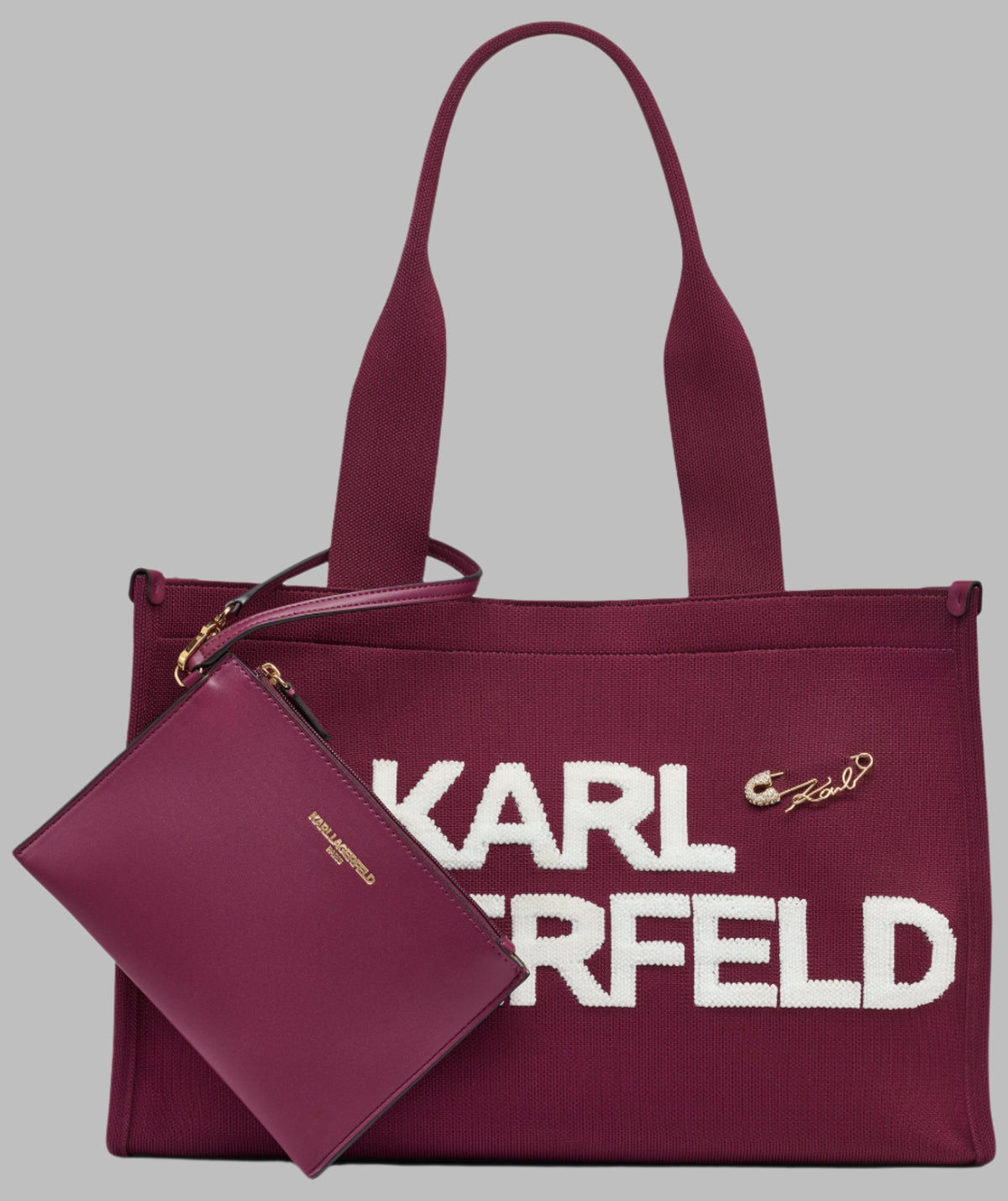 KarlLagerfeld Kristina large tote wine