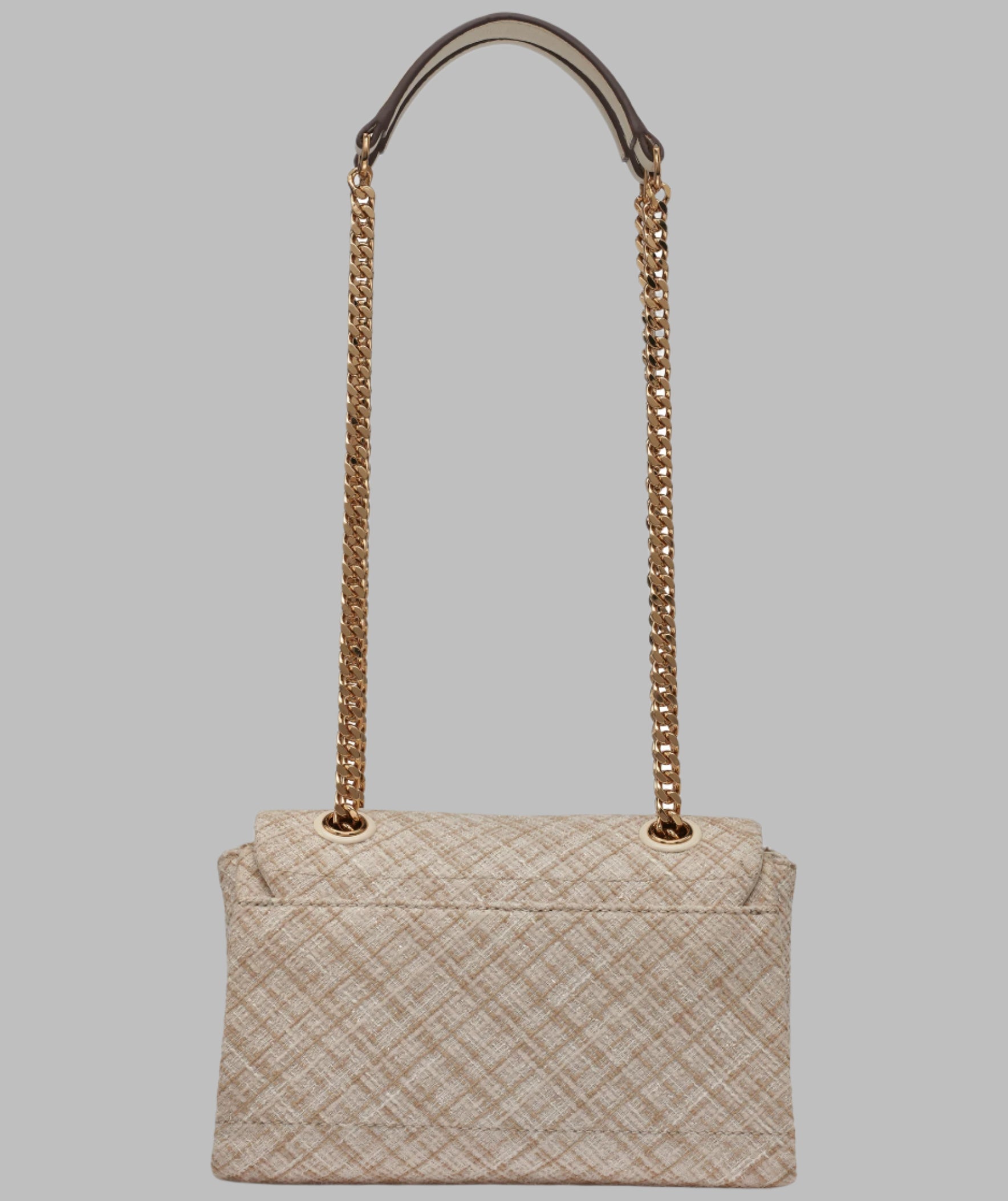KarlLagerfeld Liana tweed shoulder bag beige