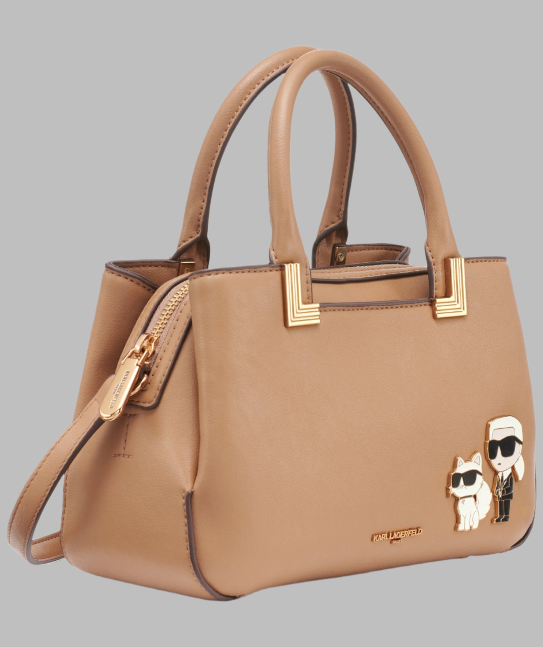 KarlLagerfeld Meribel crossbody with pins brown