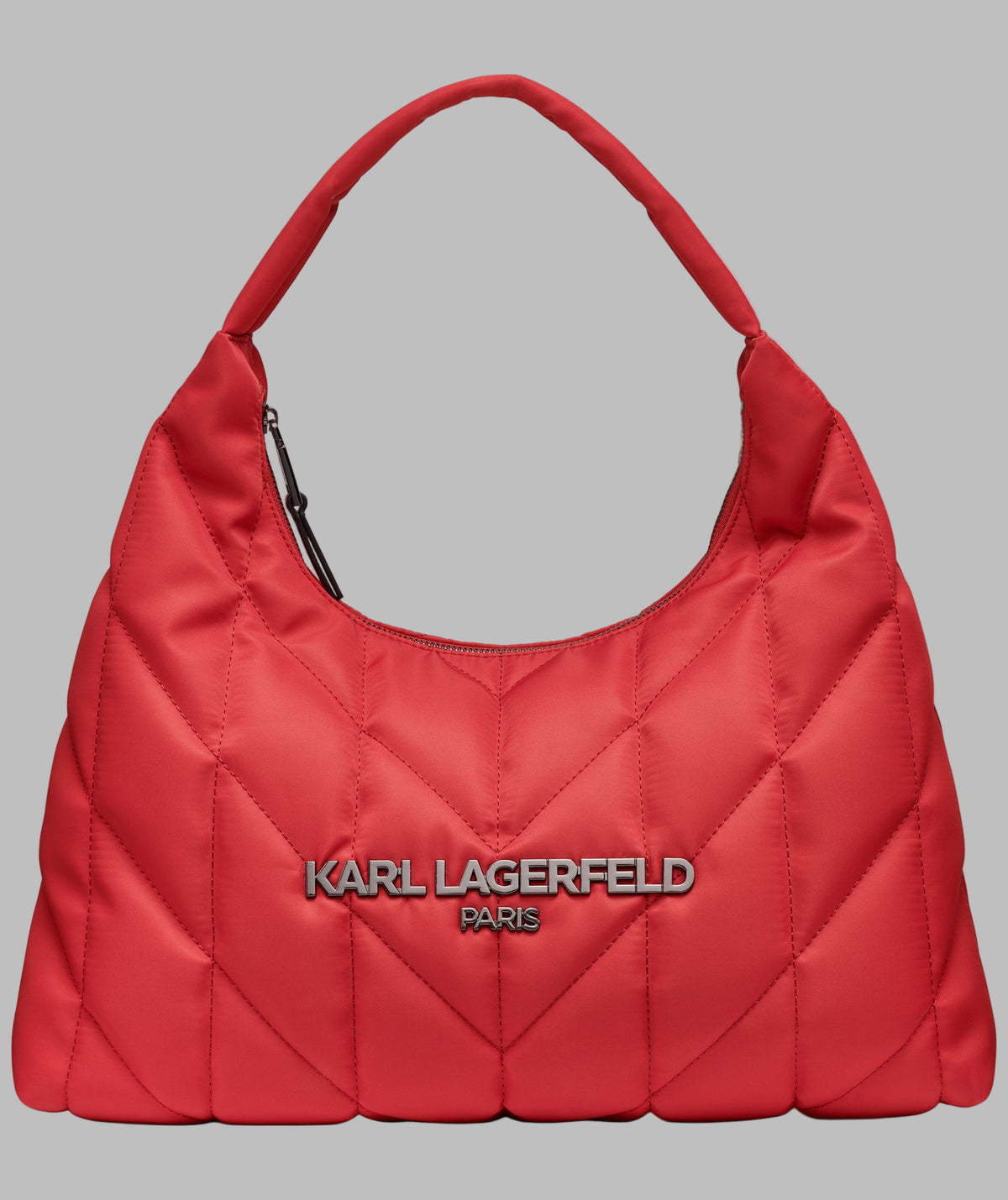 KarlLagerfeld Voyage med tote nylon -blk crimson