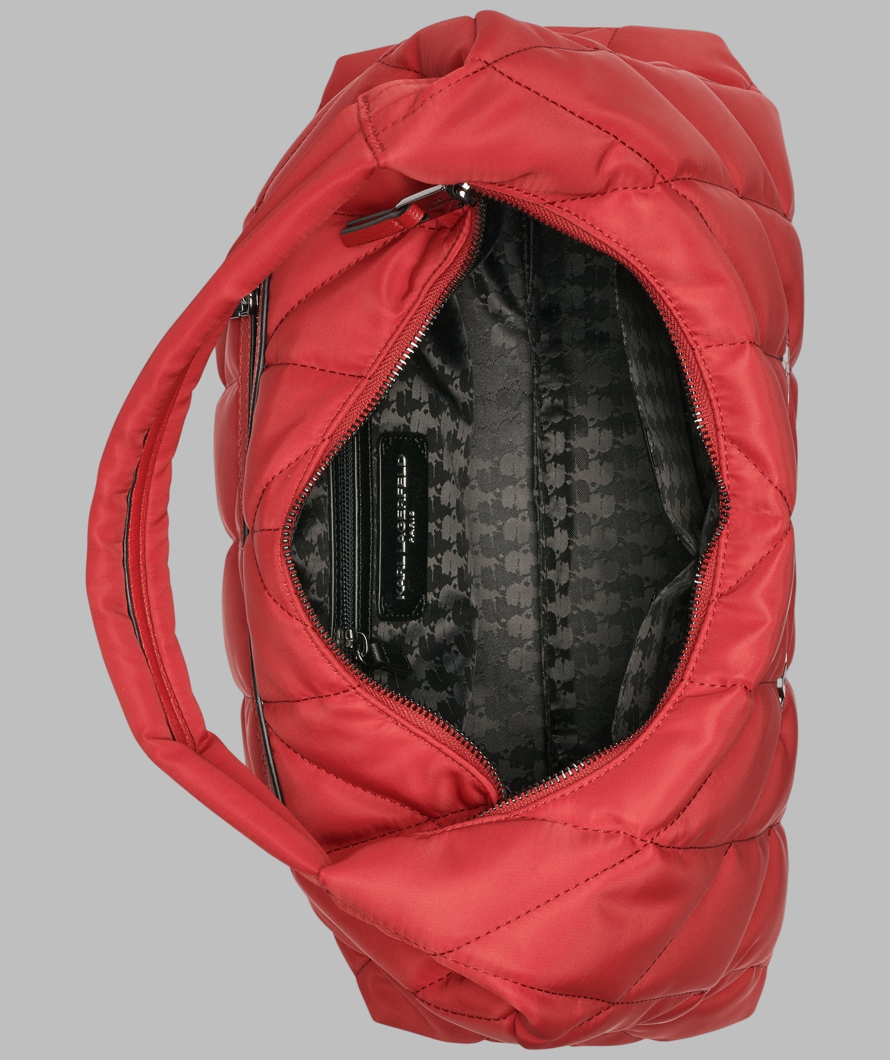 KarlLagerfeld Voyage med tote nylon crimson