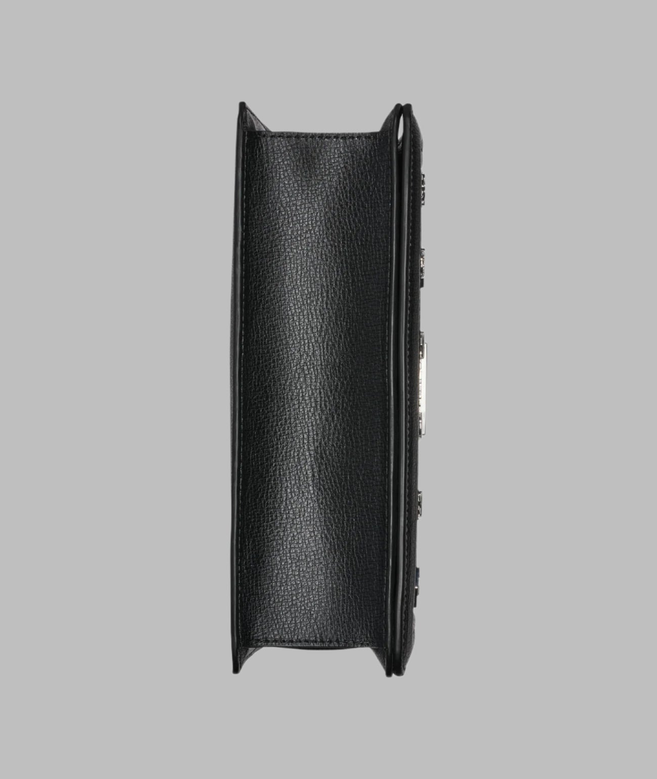 KarlLagerfeld Simone leather flap satchel with pins black