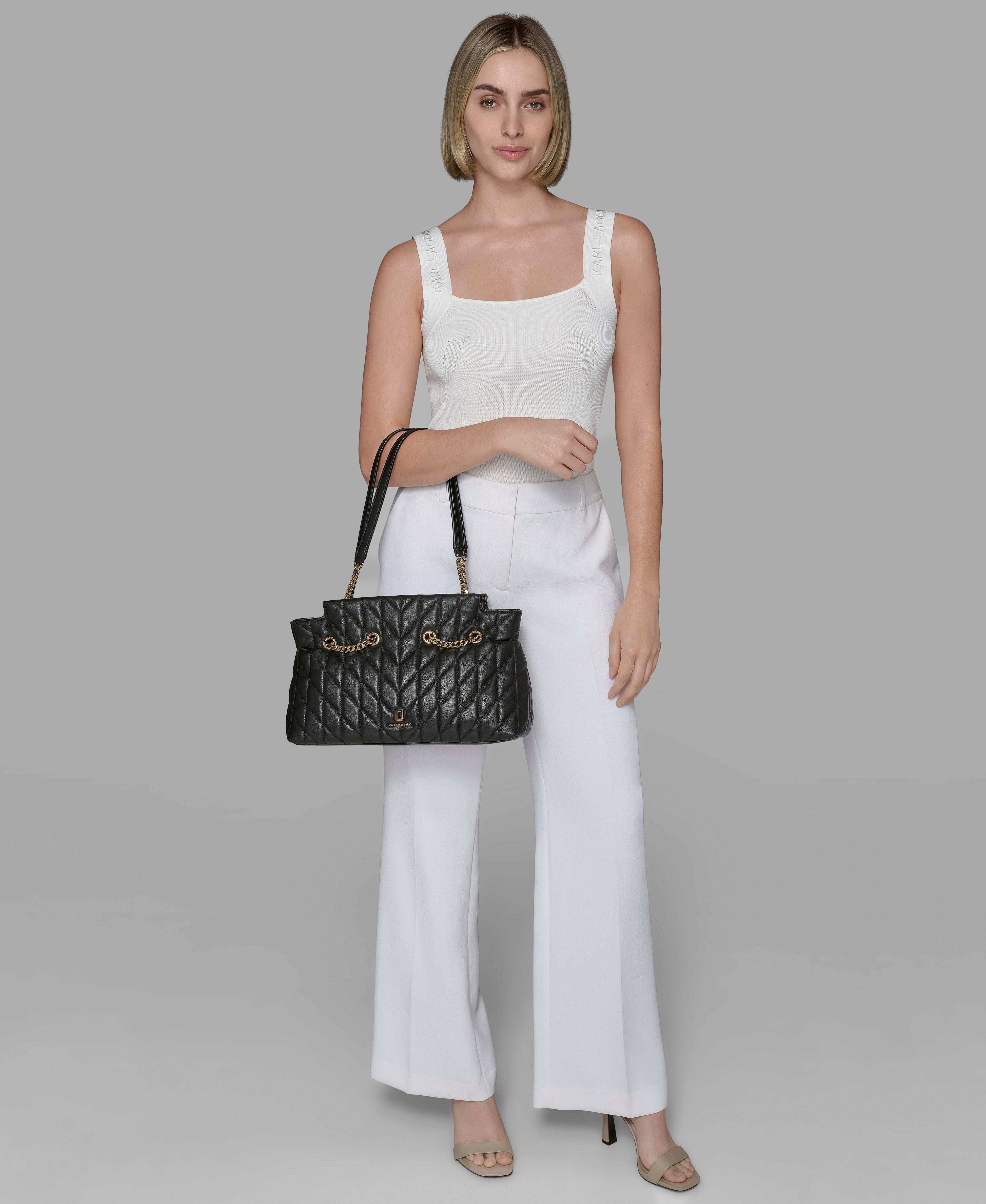 KarlLagerfeld Lafayette satchel black