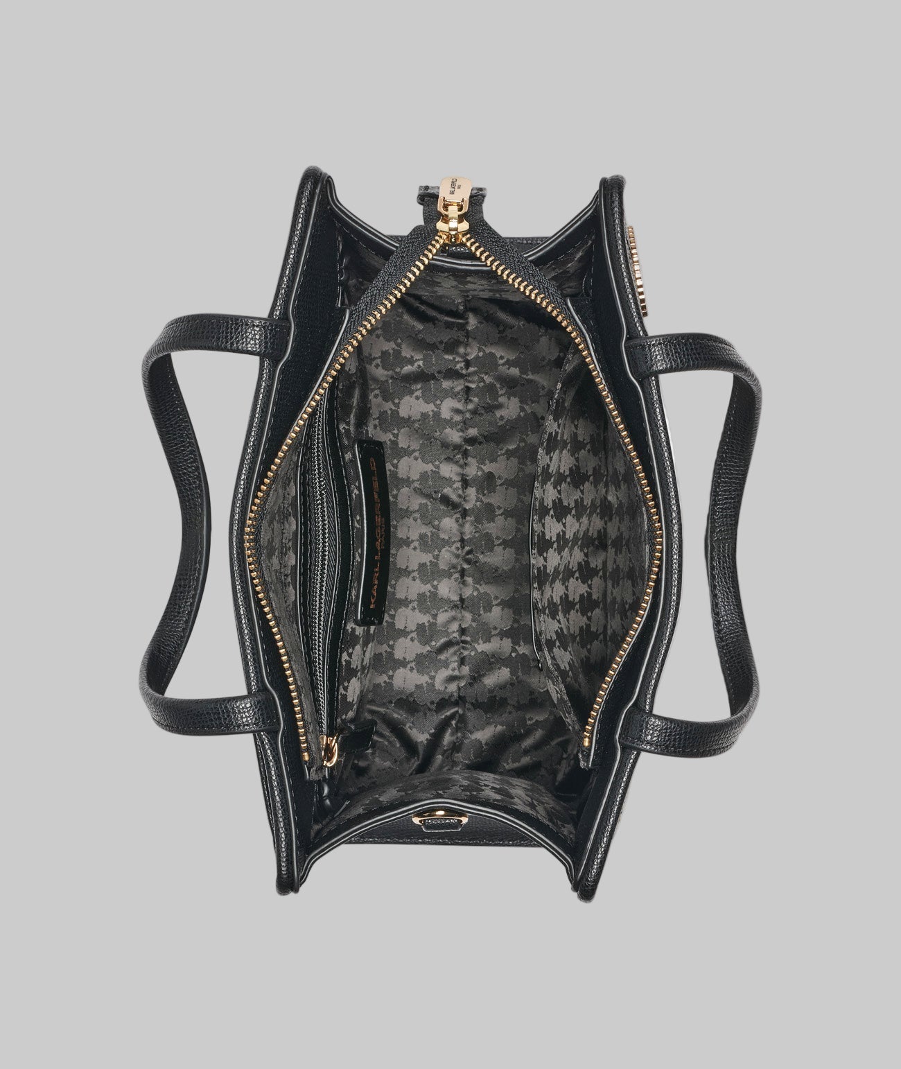 KarlLagerfeld Maybelle satchel with pins black