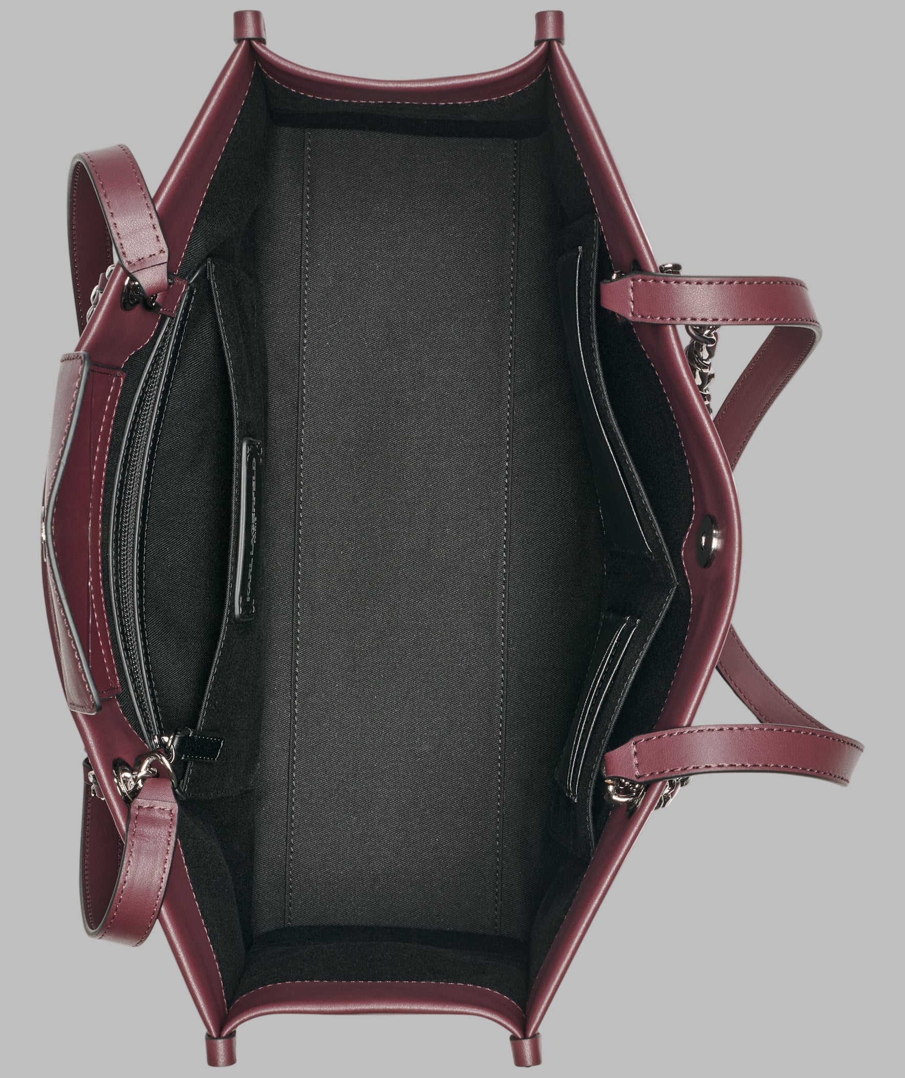 KarlLagerfeld Savoie large leather tote raisin