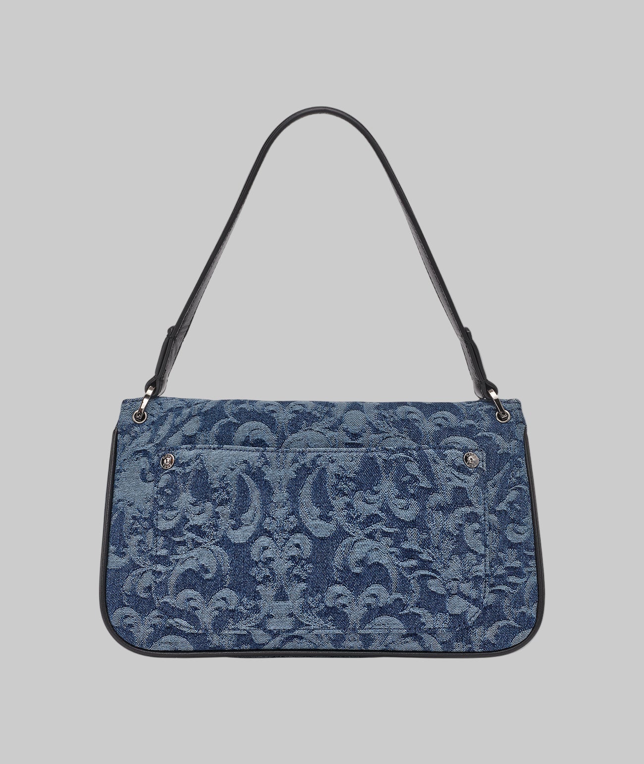 KarlLagerfeld Nadine denim jacquard shoulder bag blue
