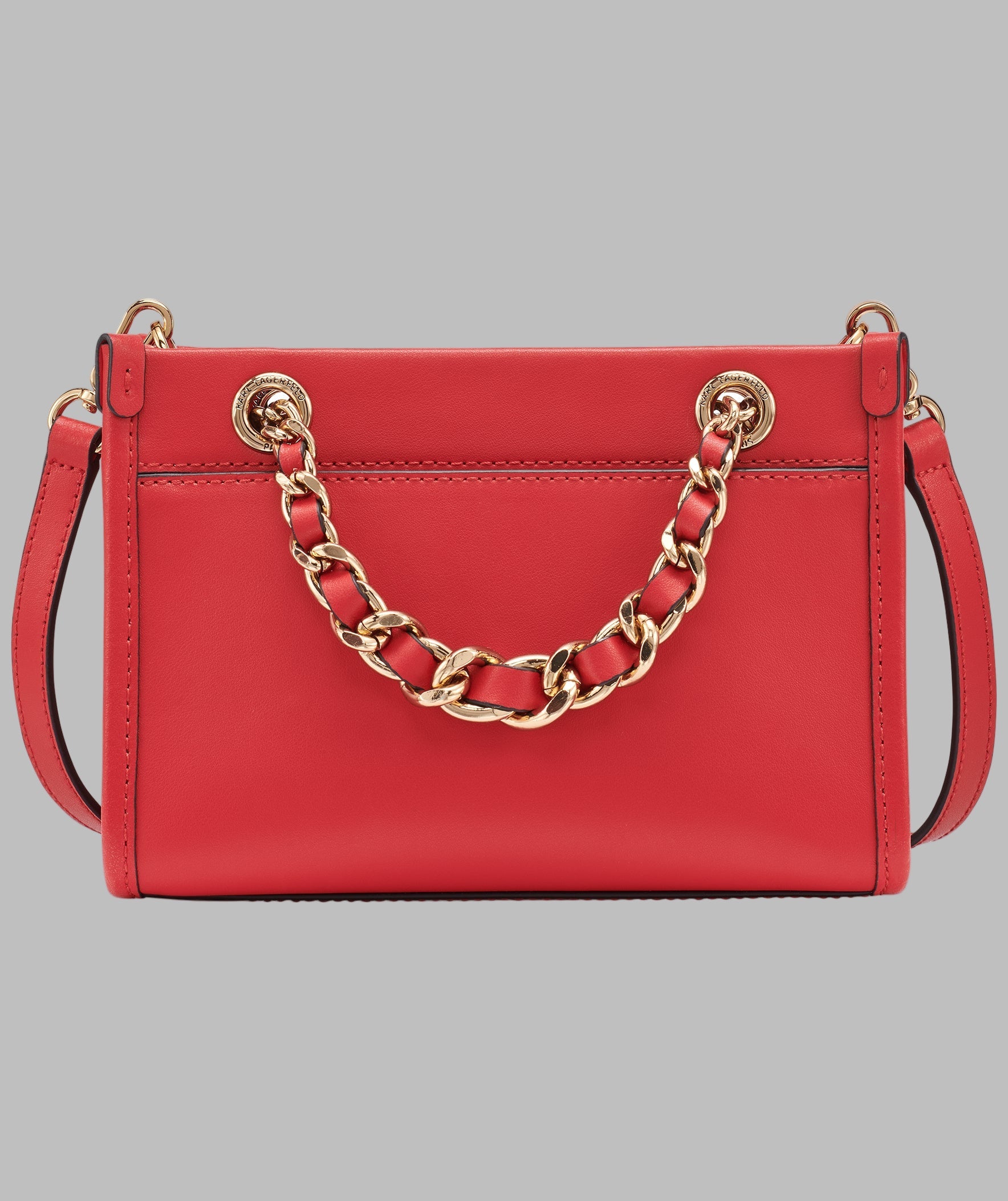 KarlLagerfeld Savoie small leather crossbody red