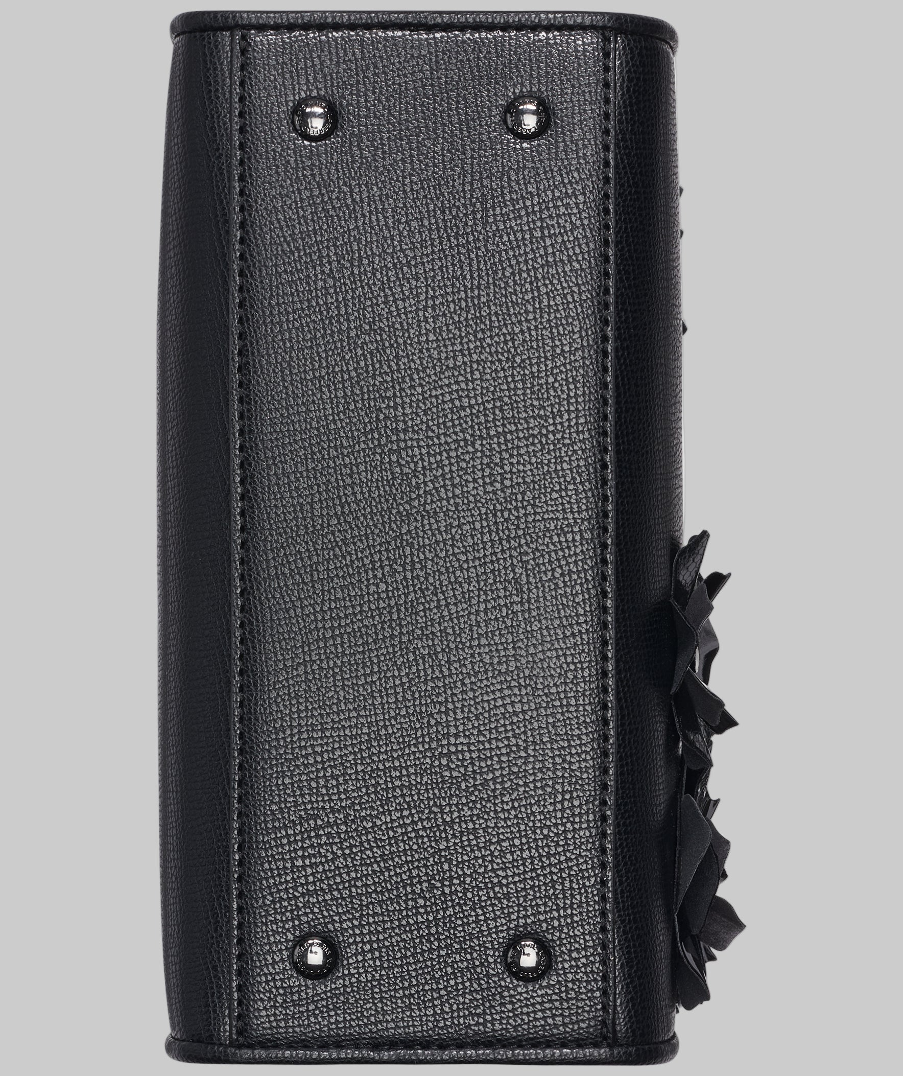 KarlLagerfeld Maybelle top handle satchel with flowers black