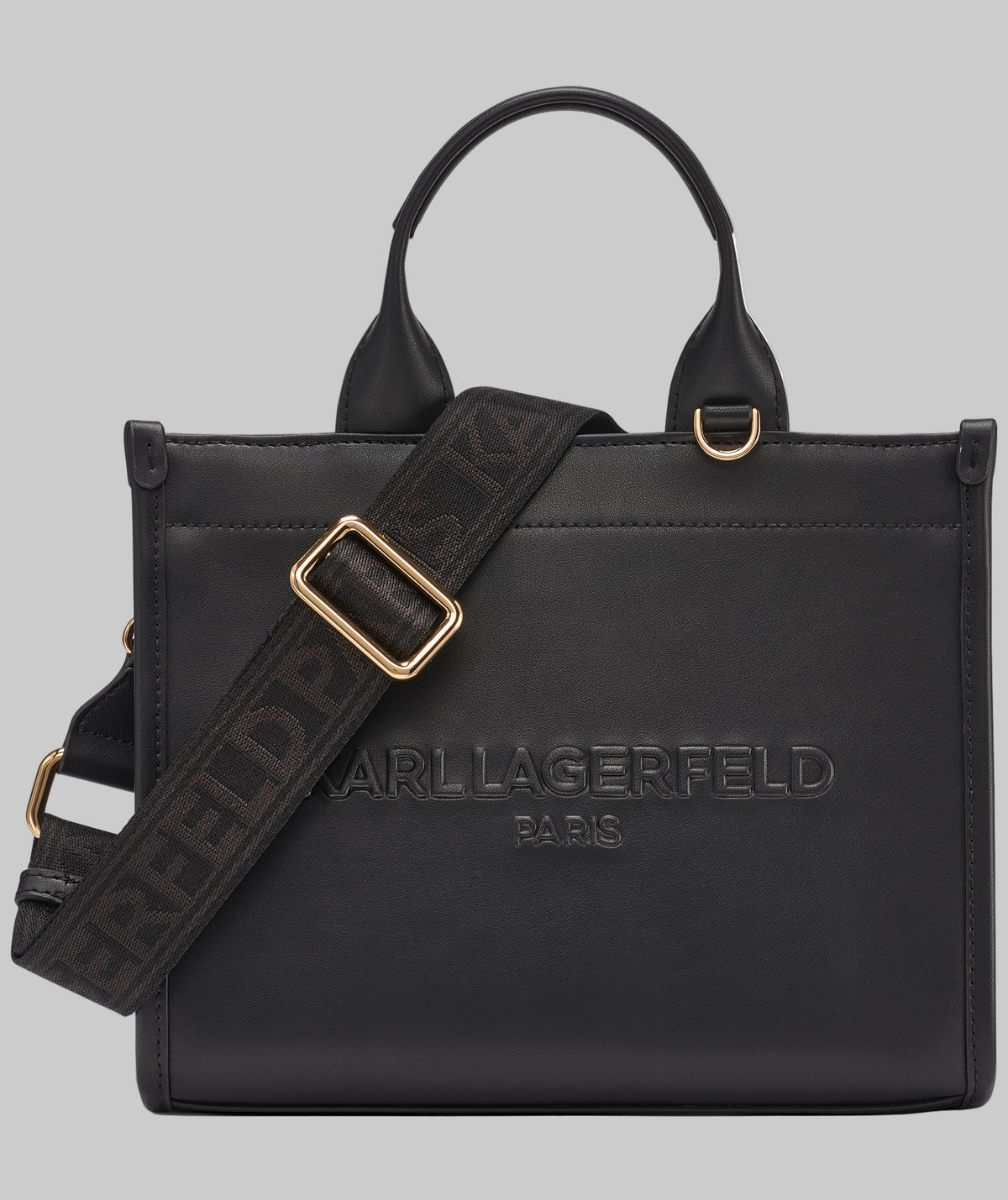 KarlLagerfeld Kristina small tote with top zipper black