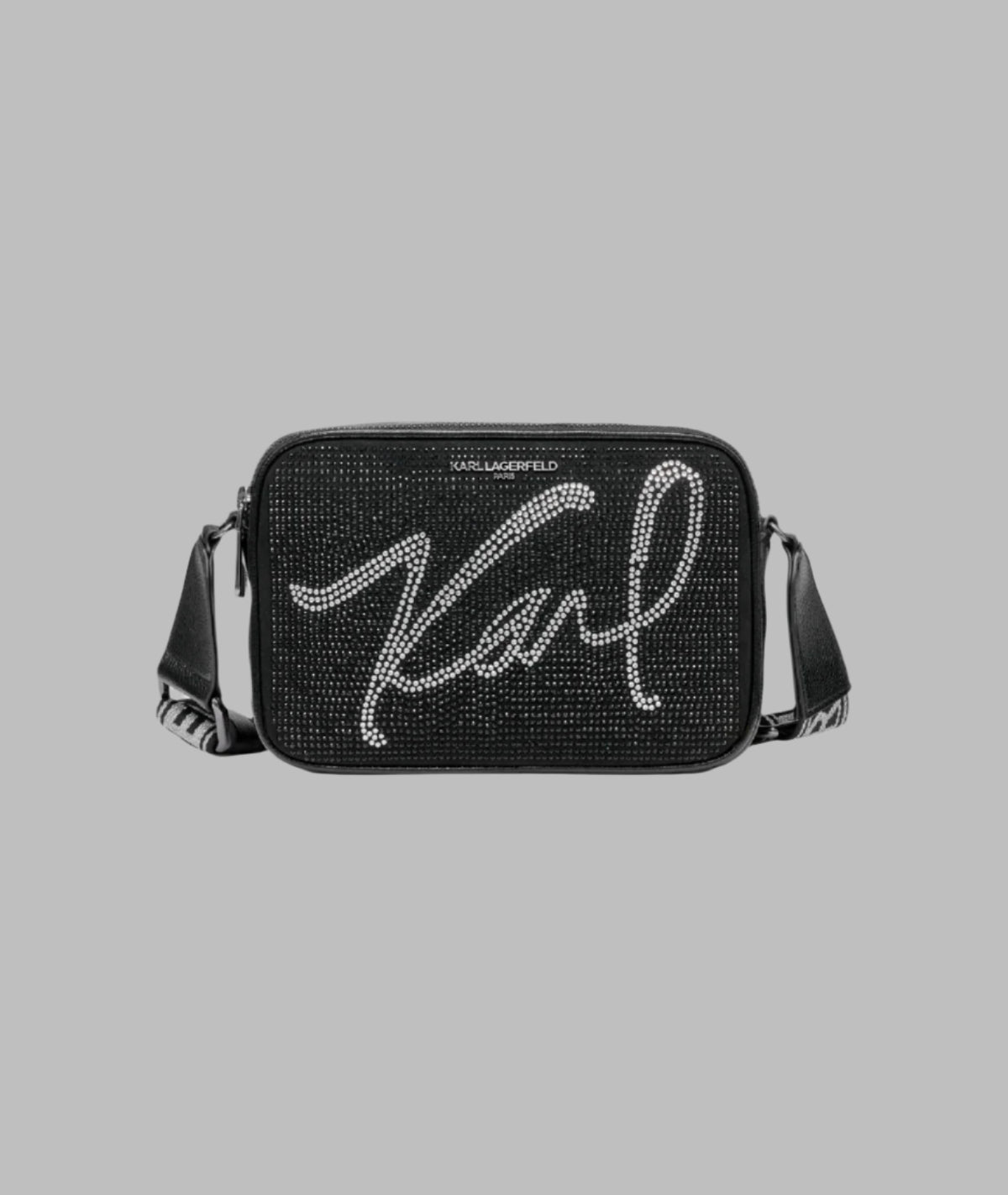 KarlLagerfeld Maybelle script karl crossbody black