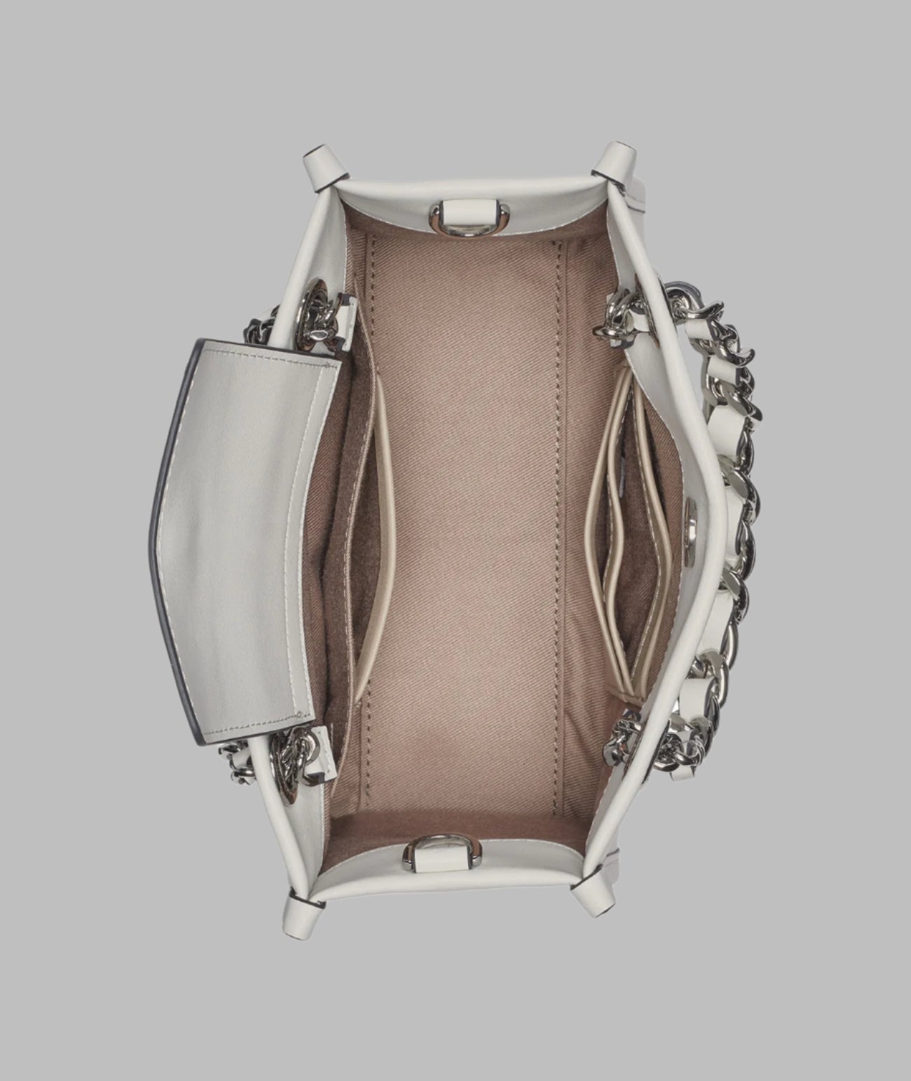 KarlLagerfeld Savoie small leather crossbody white