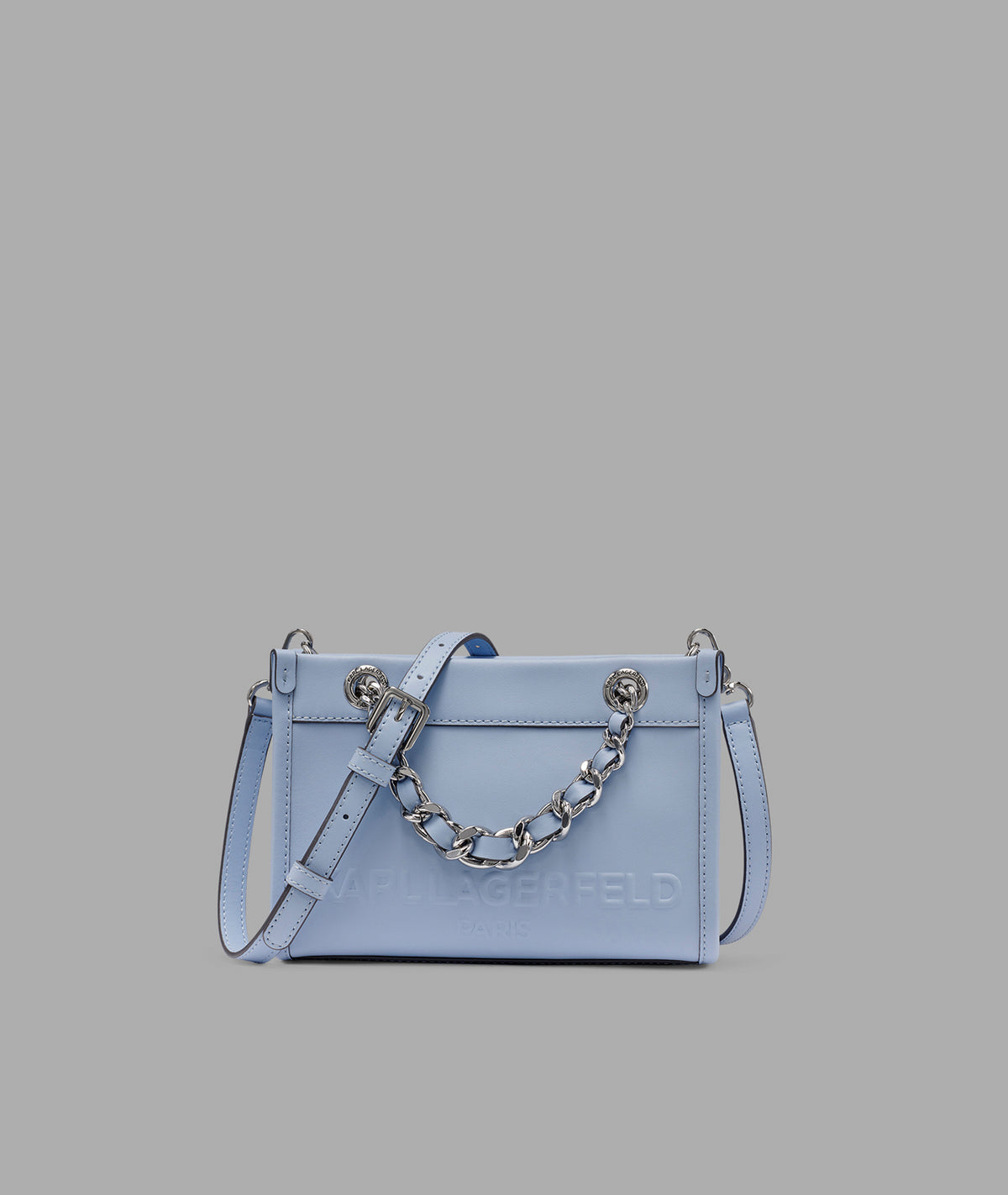 KarlLagerfeld Savoie small leather crossbody blue