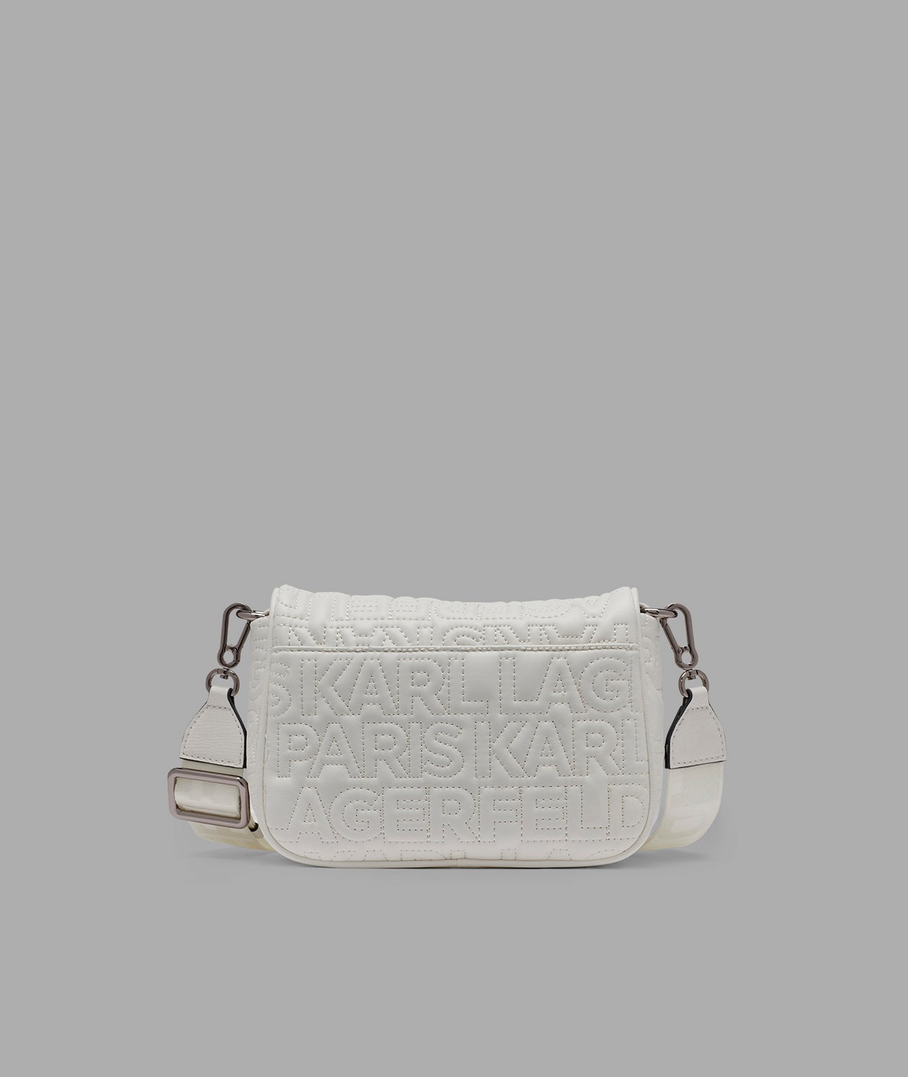 KarlLagerfeld Voyage logo crossbody white