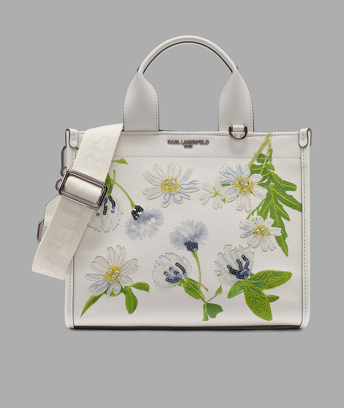 KarlLagerfeld Kristina small crossbody canvas white multi