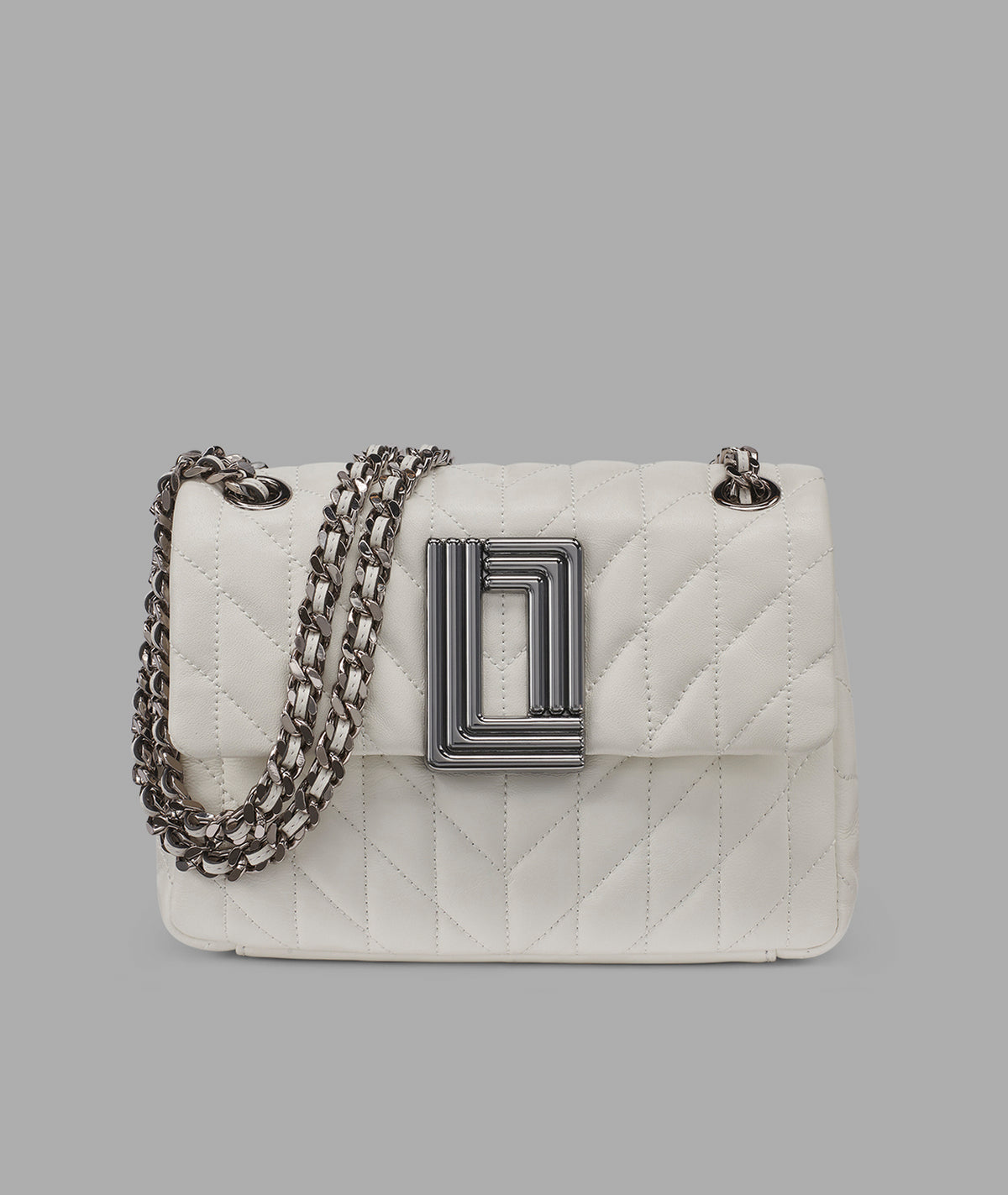 KarlLagerfeld Lafayette mini crossbody winter white/silver
