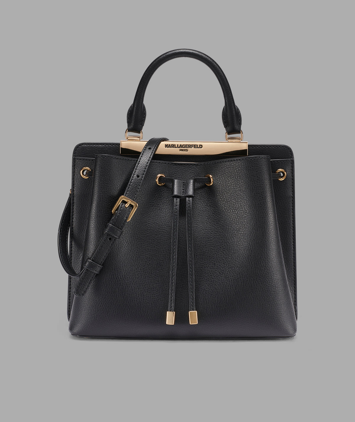 KarlLagerfeld Evelina bucket bag black / gold