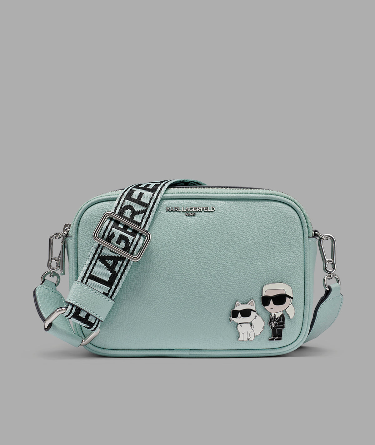 KarlLagerfeld Maybelle camera crossbody fresh mint