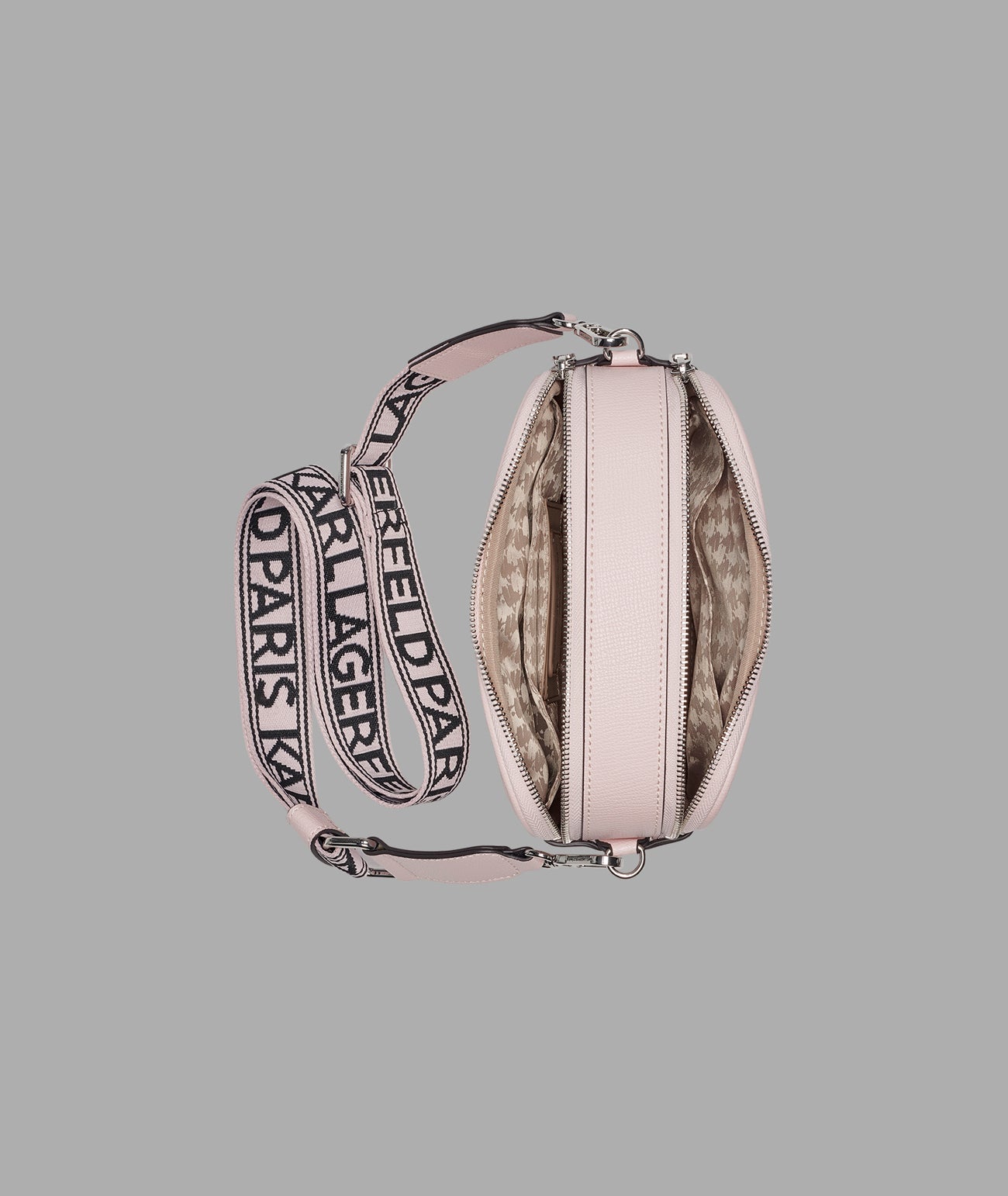 KarlLagerfeld Maybelle camera crossbody lotus