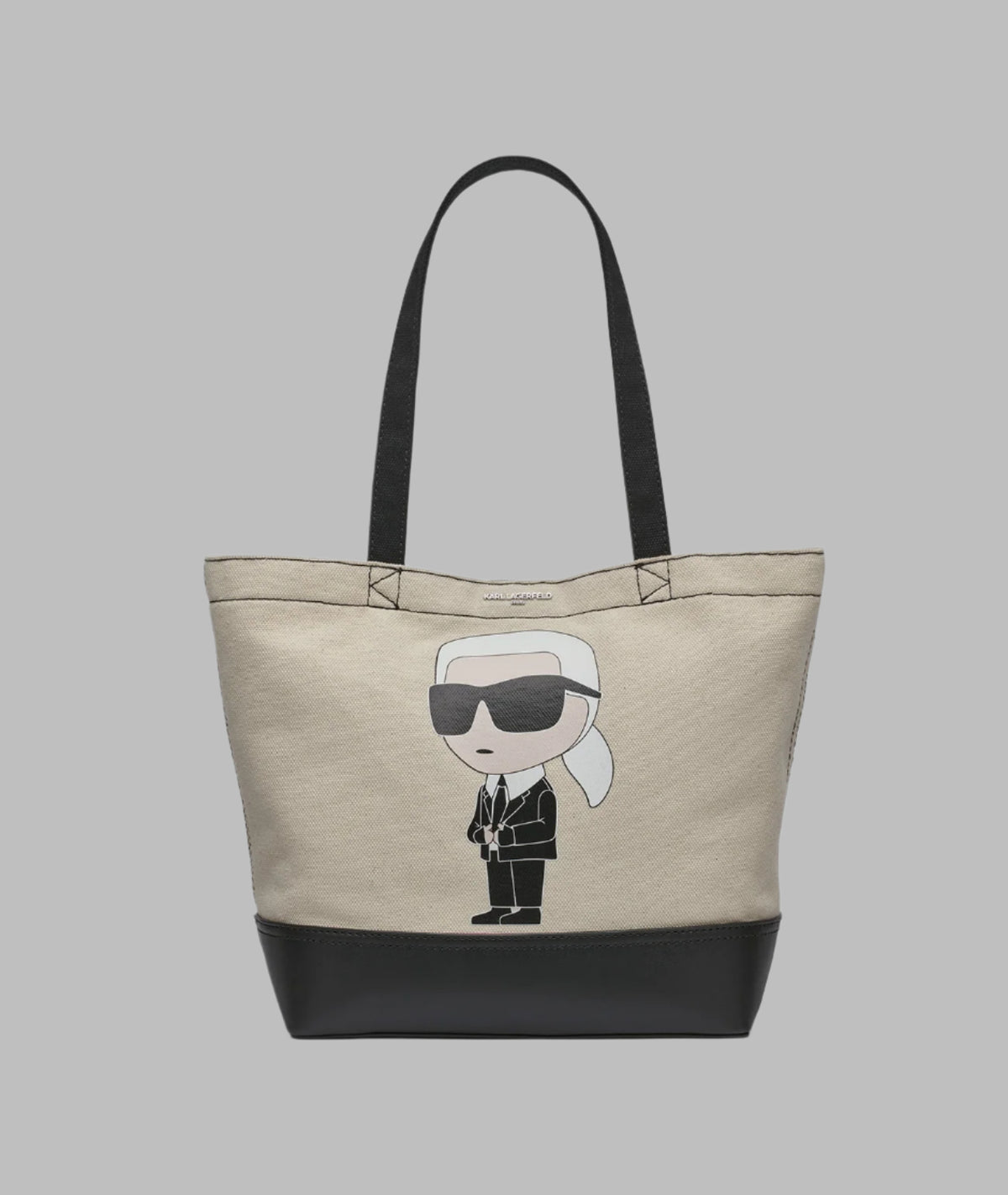 KarlLagerfeld Cannes east west tote natural
